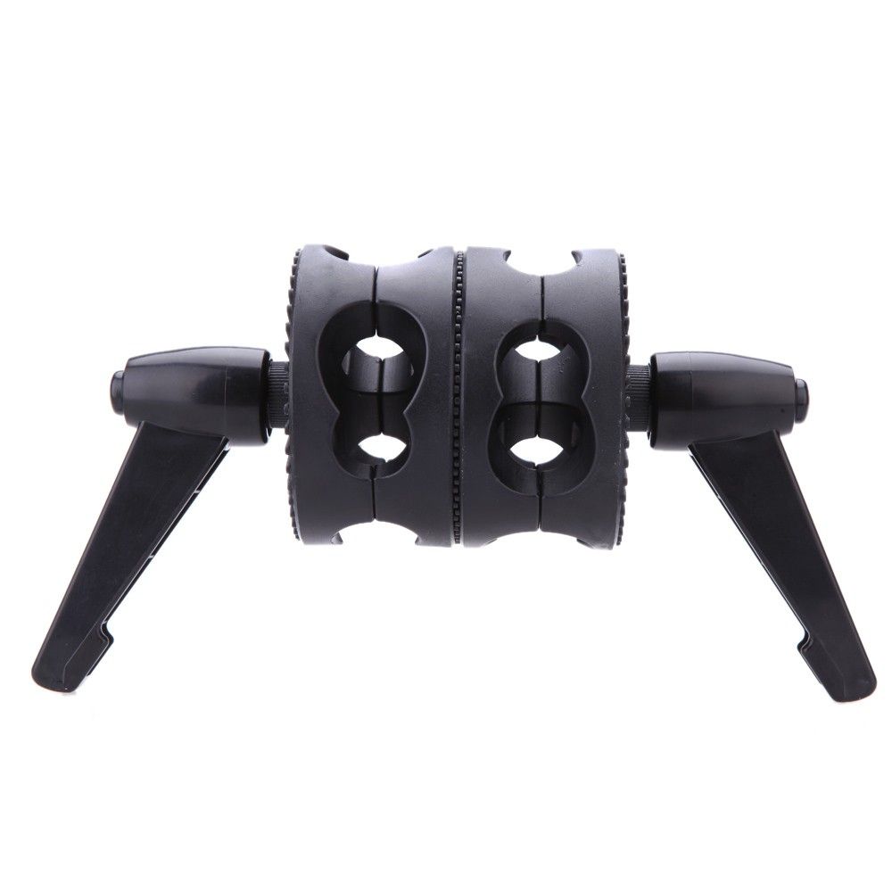 Dual Swiveling Grip Head Angle Clamp For Photo Studio Boom