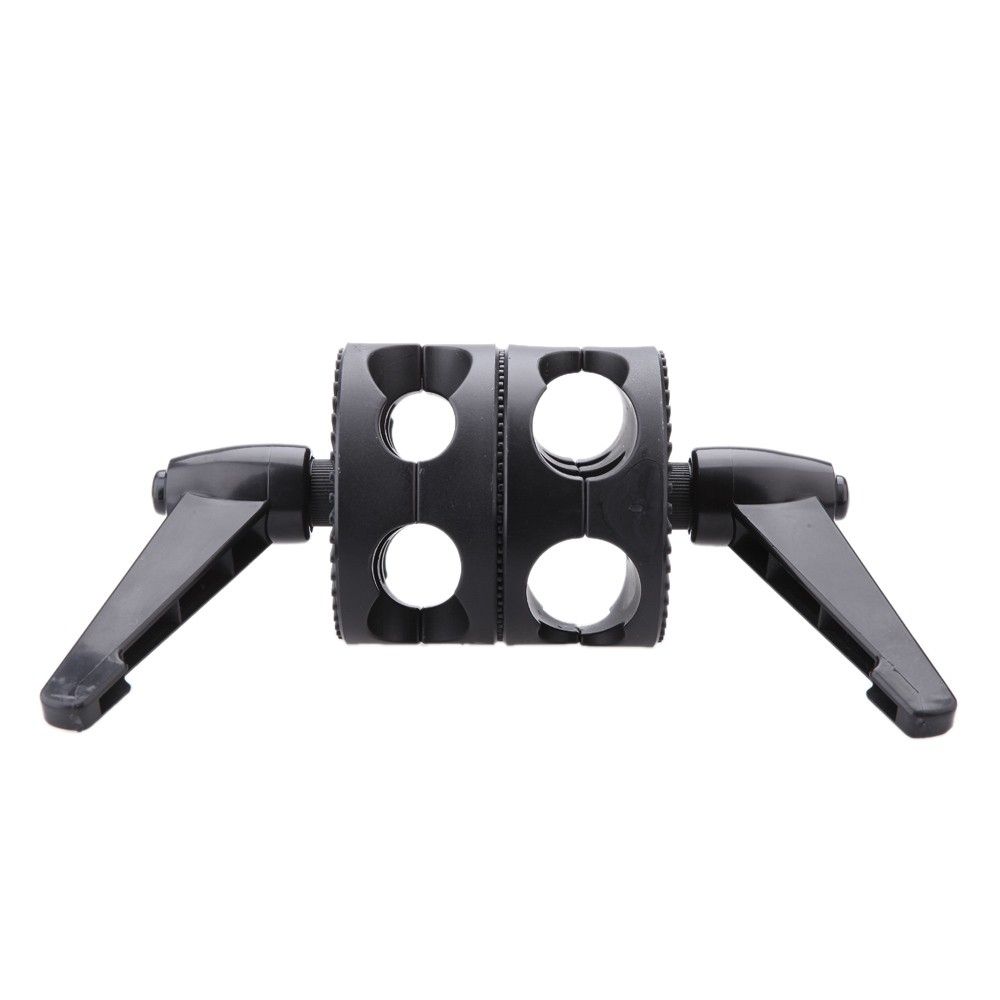 Dual Swiveling Grip Head Angle Clamp For Photo Studio Boom
