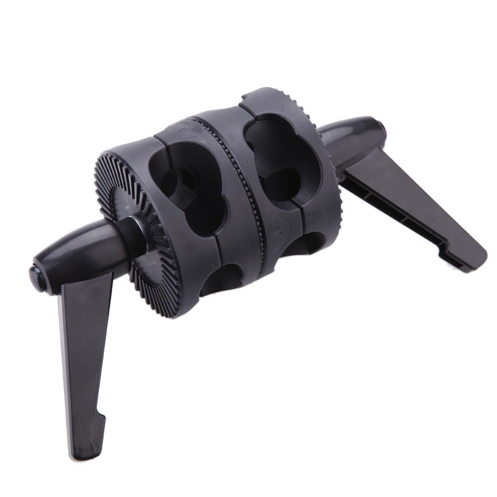 Dual Swiveling Grip Head Angle Clamp For Photo Studio Boom