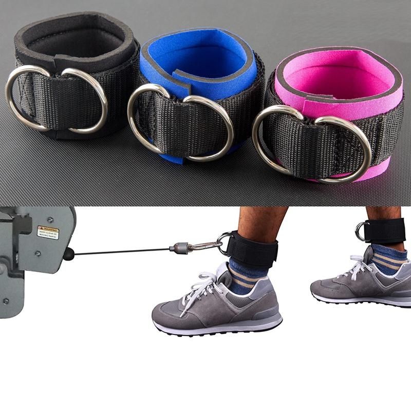 2Pcs Fitness Equipment Gym Ankle Strap Padded Double