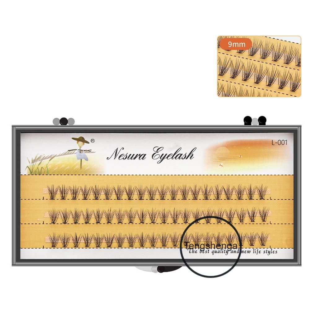 Natural Curling Fake Eyelashes Synthetic Fiber Extension