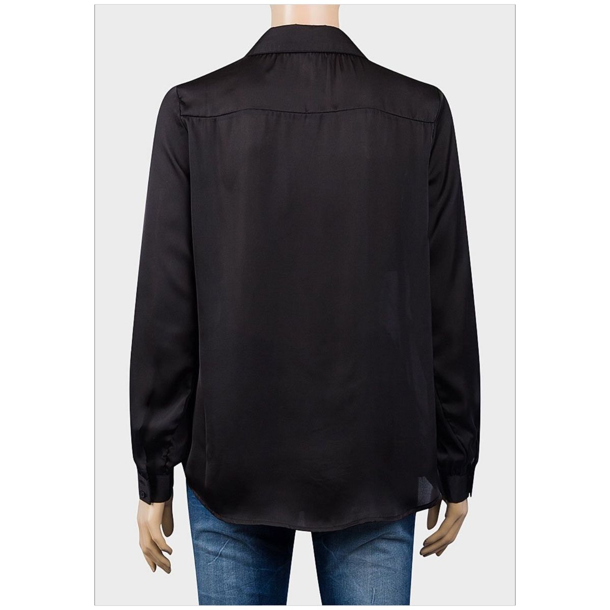 Mfed Ladies Long Sleeve Lightweight Satin Shirt