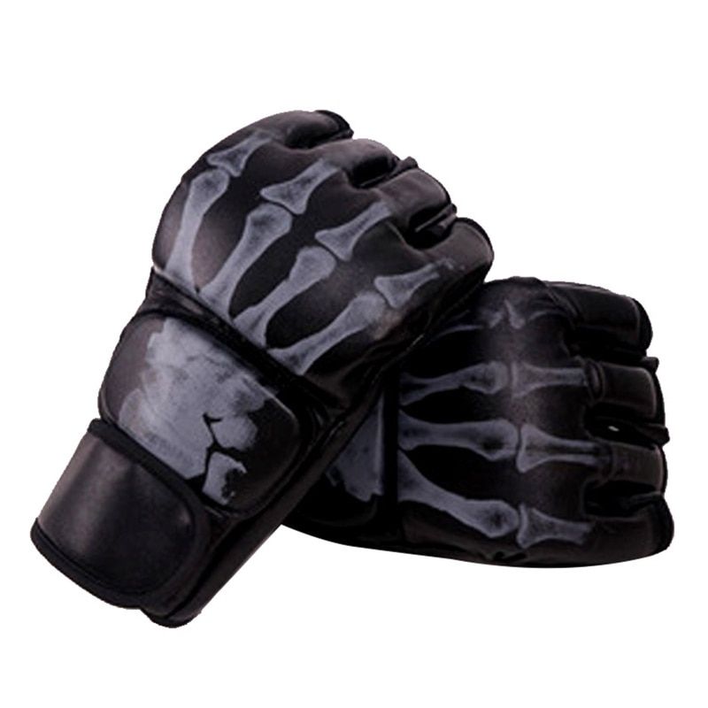 2Pcs Half-Finger Boxing  Glove Training Gloves Kickboxing Gloves For Adults