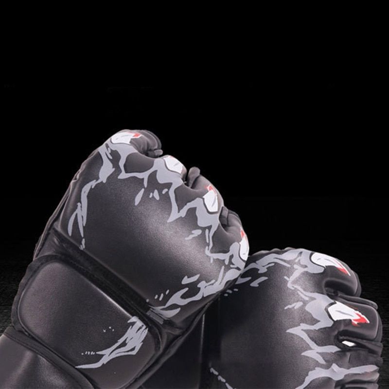 2Pcs Half-Finger Boxing  Glove Training Gloves Kickboxing Gloves For Adults