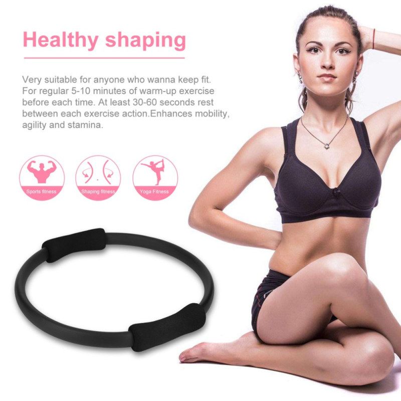 Pilates Ring Magic Circle Sporting Goods Yoga Ring-Black