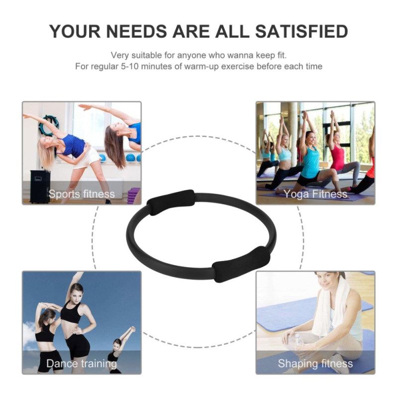 Pilates Ring Magic Circle Sporting Goods Yoga Ring-Black