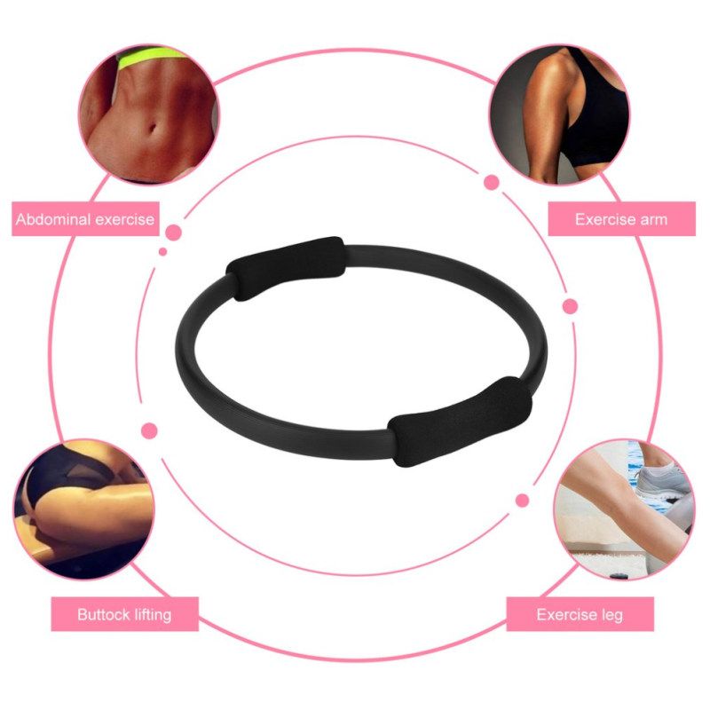 Pilates Ring Magic Circle Sporting Goods Yoga Ring-Black