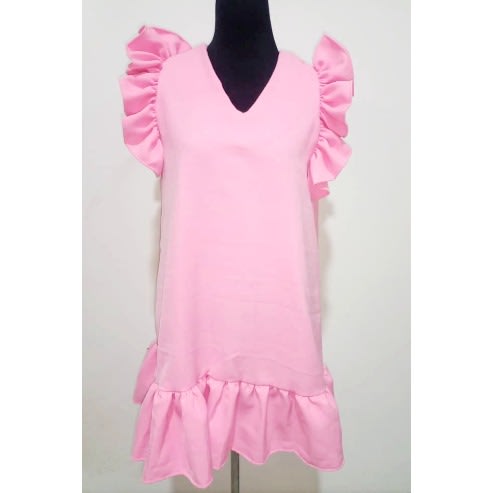 Ladies A Line Dress - Pink