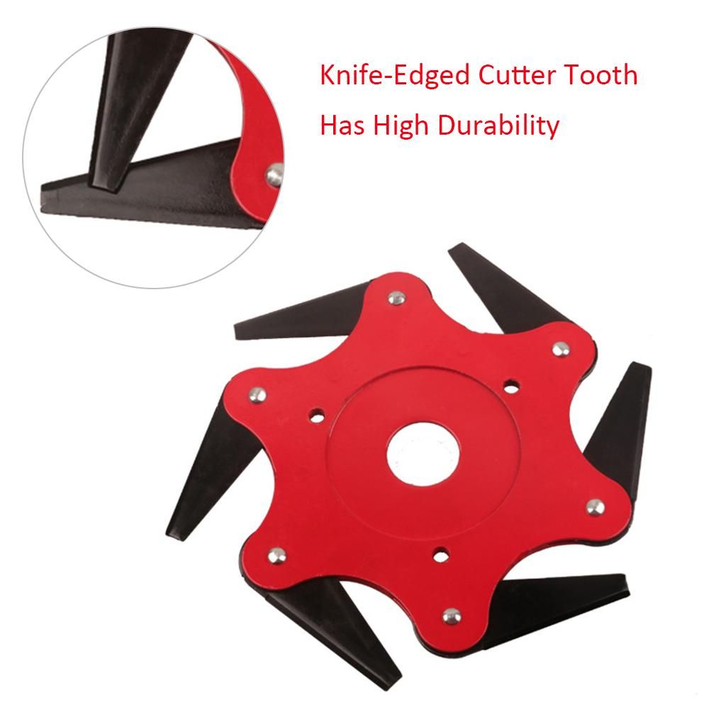 Lawn Mower Cutter Head Garden 6 Steel Blades Razors Trimmer Replacement String Trimmer Head
