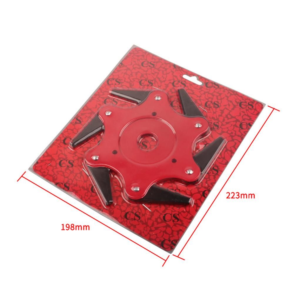 Lawn Mower Cutter Head Garden 6 Steel Blades Razors Trimmer Replacement String Trimmer Head