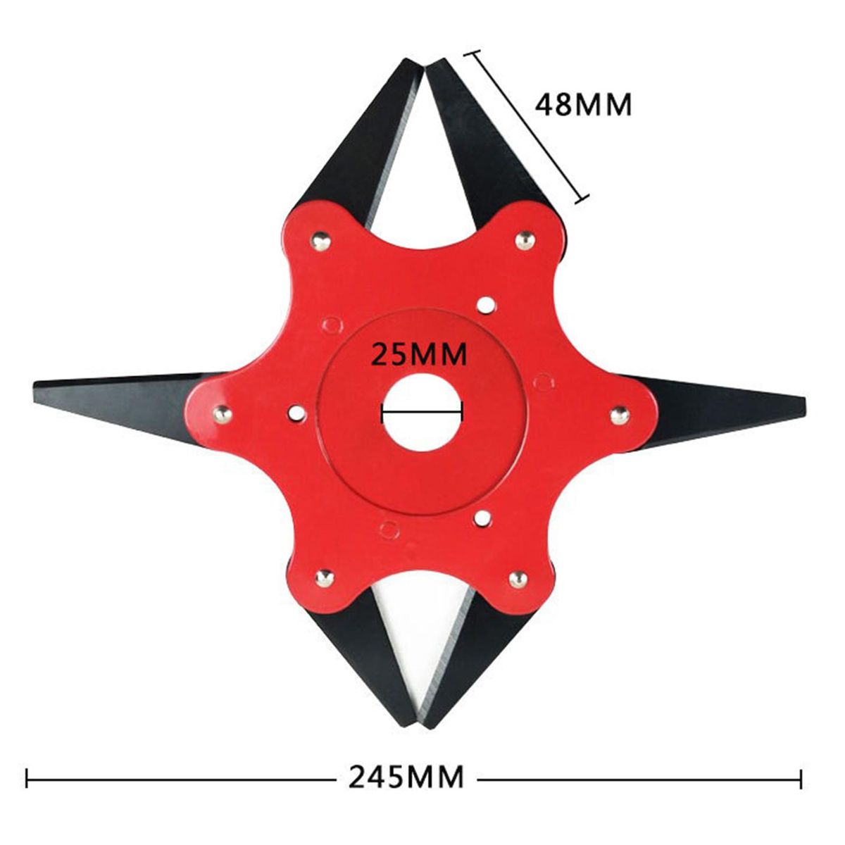 Lawn Mower Cutter Head Garden 6 Steel Blades Razors Trimmer Replacement String Trimmer Head
