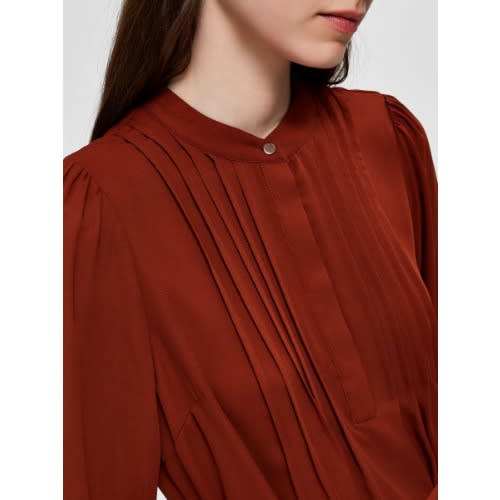 Livia Short Sleeved Dress- Smoked Paprika