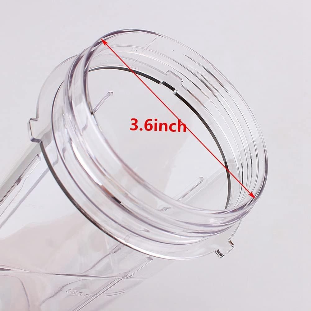 2 Pack Replacement 24Oz Blender Cup with Flip Top to Go