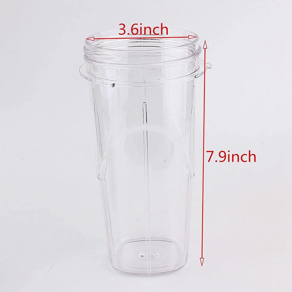 2 Pack Replacement 24Oz Blender Cup with Flip Top to Go