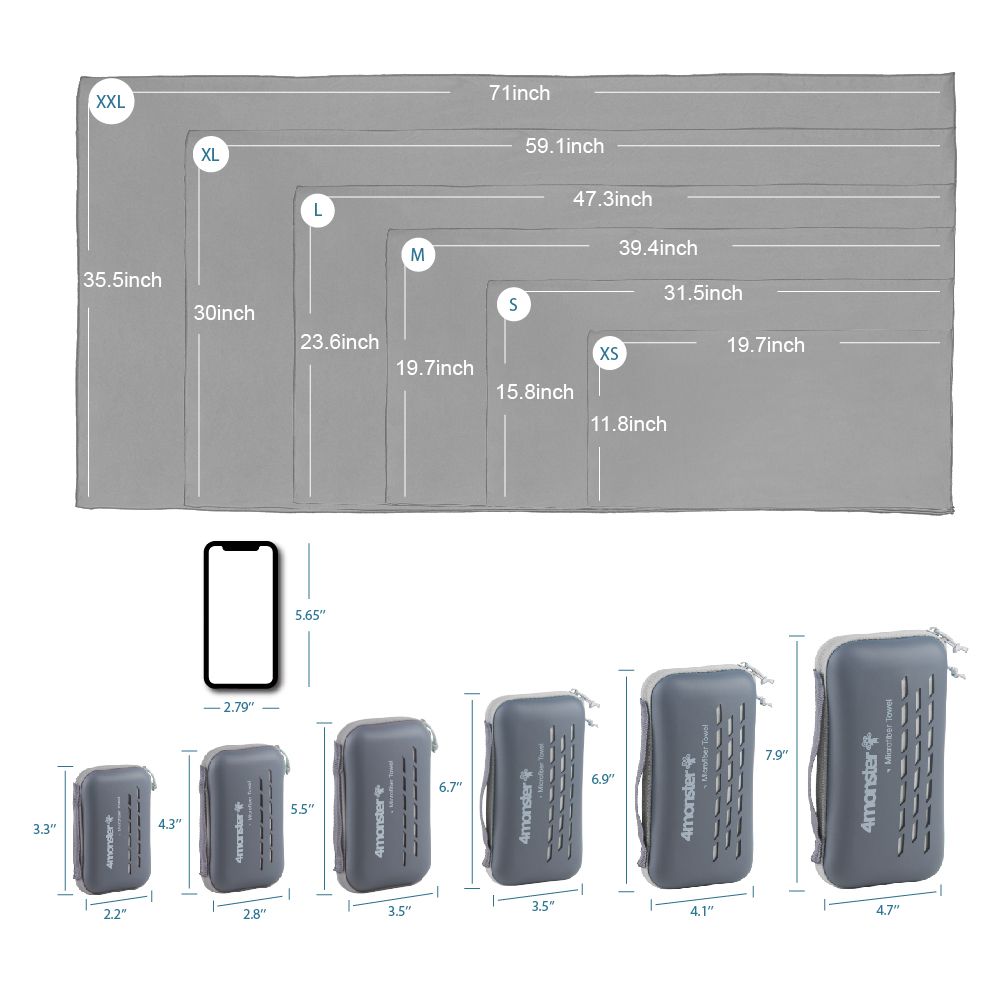 Antibacterial Quick Dry Ultra Soft Compact Sports Towel