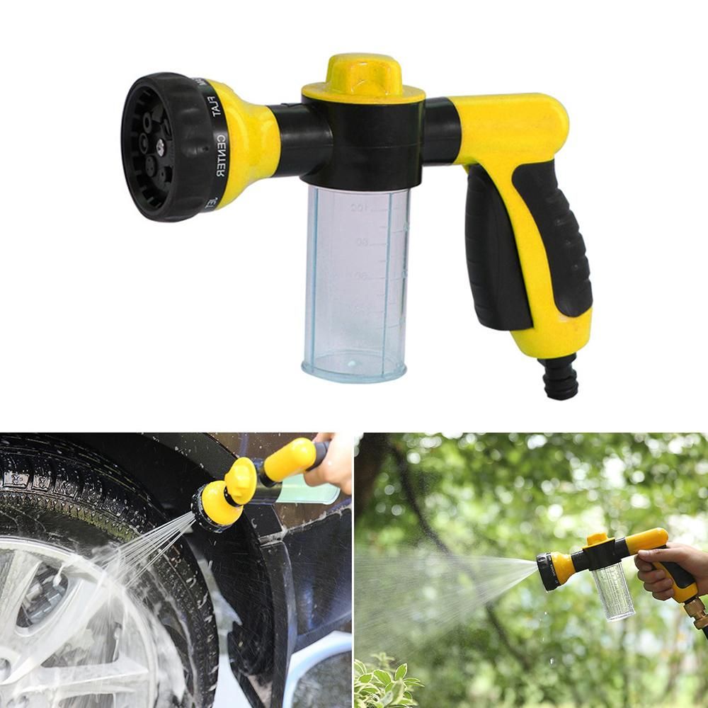 Foam Sprayer Garden Water Hose Foam Nozzle Soap Dispenser Gun for Car Washing Pets Shower Plants Watering