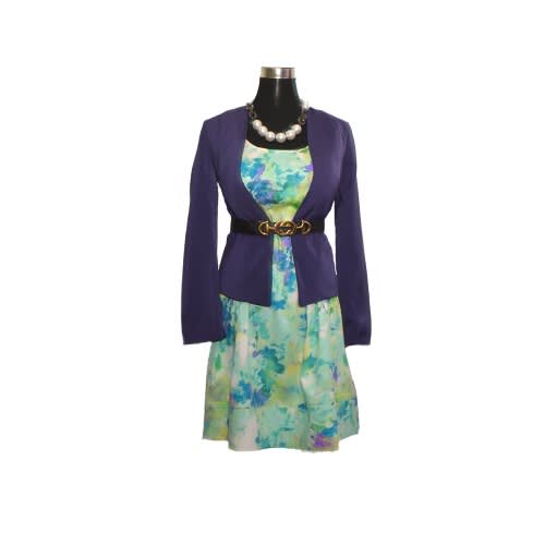 Ladies Sleeveless Dress - Green