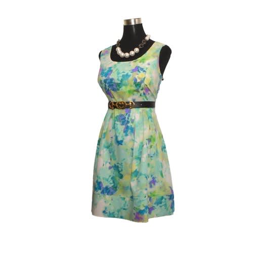Ladies Sleeveless Dress - Green
