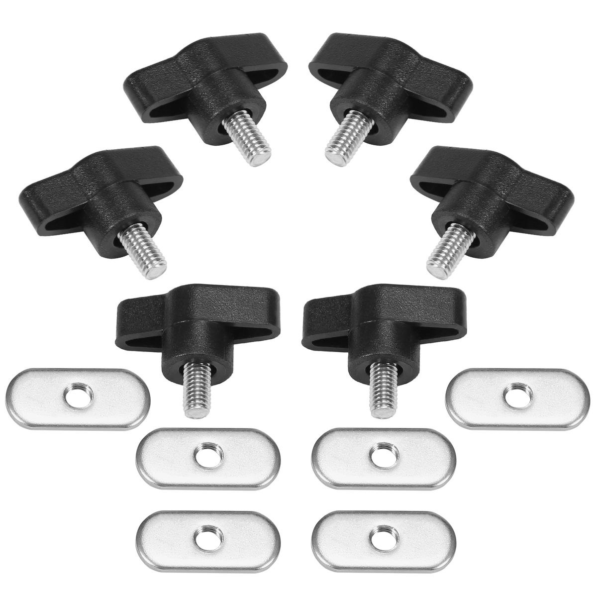 6 Sets Kayak Screws Nuts Hardware For Rail Canoe Kayak Track