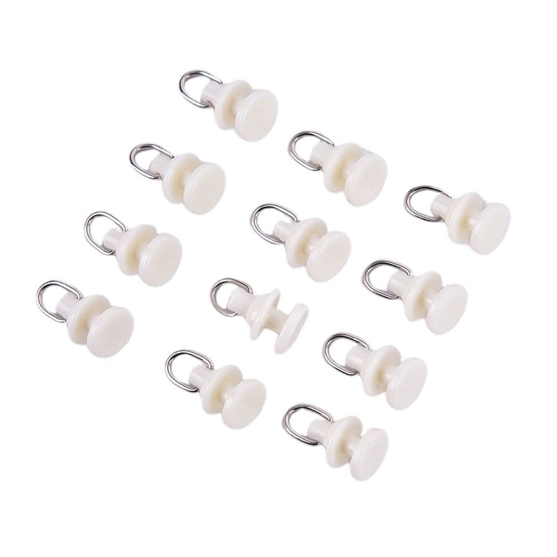 10/20pcs Curtain Track Glider Rail Curtain Hook Rollers