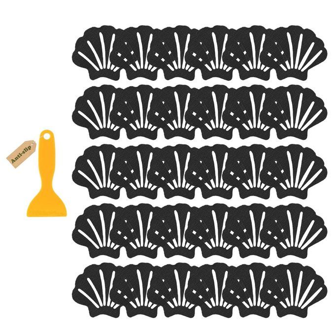 30Pcs Anti Slip Stickers With Scraper Strong Waterproof For Black