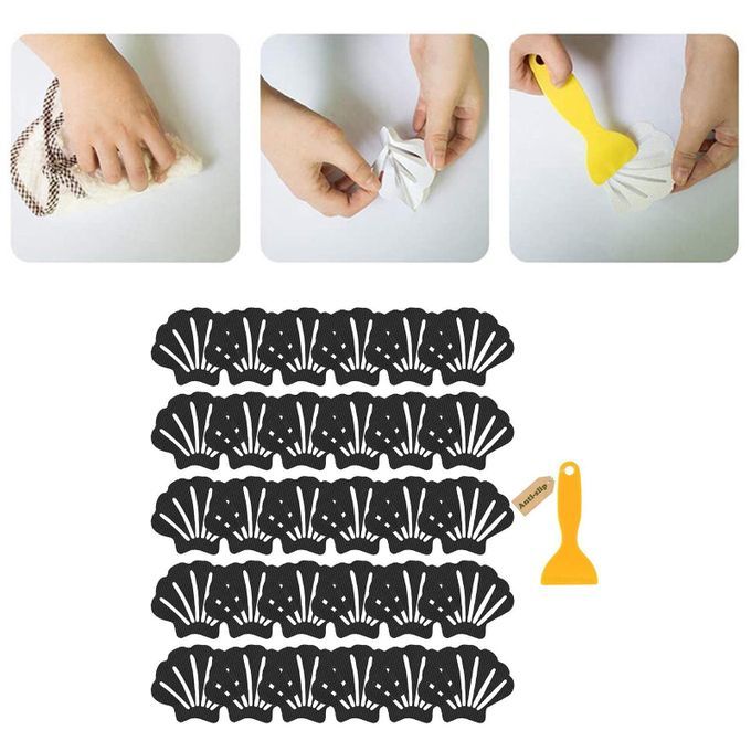 30Pcs Anti Slip Stickers With Scraper Strong Waterproof For Black