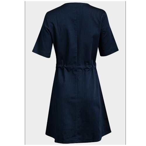 Ladies Denim Skater Dress - Denim Blue
