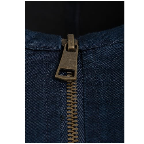 Ladies Denim Skater Dress - Denim Blue