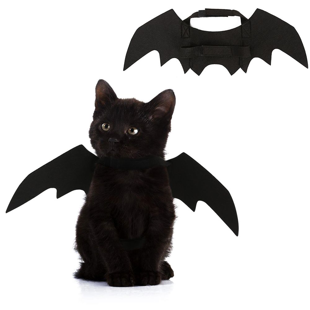 Halloween Decoration Pet Dog Cat Black Bat Wings Cute Pets