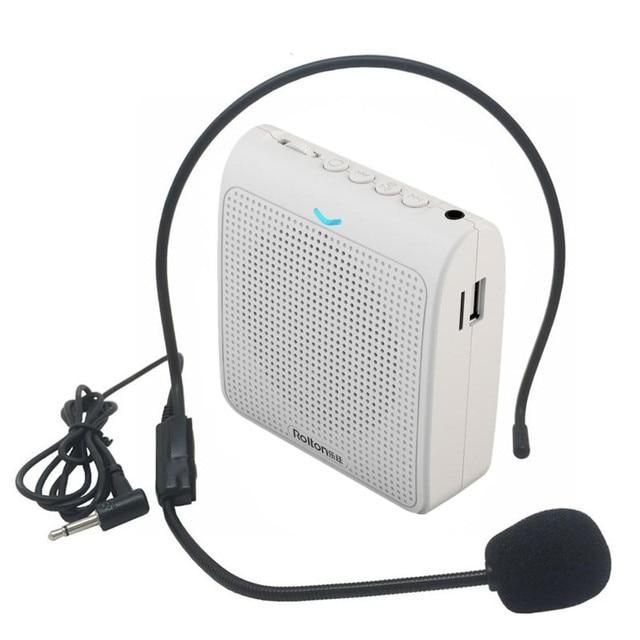 Portable Microphone Loud Speaker Mini Voice Amplifier With USB TF Card FM Radio For Teacher Tour Guide