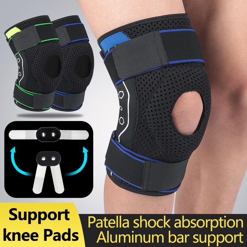 1 PCS Summer Knee Brace For Arthritis Pain Joints Protector Patella Pad For Work Sport Hiking Run Cycling Mountaineering(#Green)