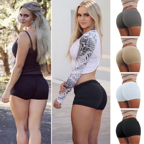 1pc Women Shorts Women In Yo-ga Shorts High Waisted Fabric