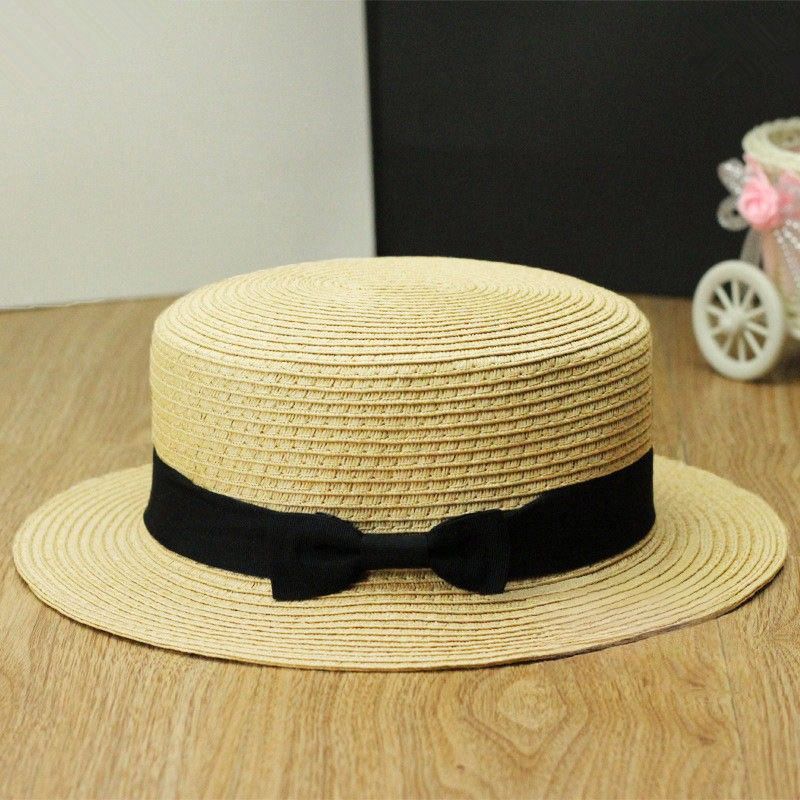 New Fashion Women Lady Fedora Hat Trilby Bowknot Straw