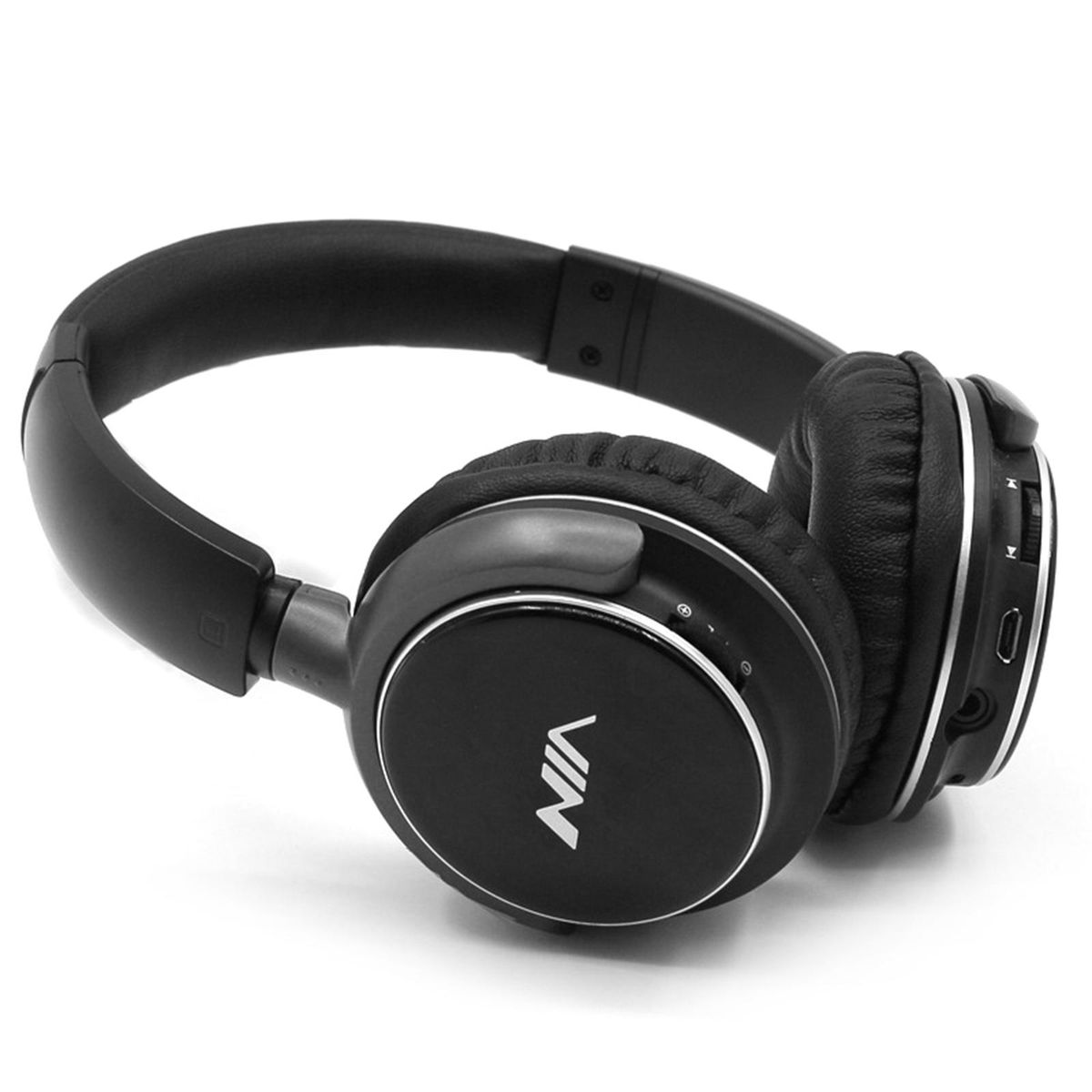 NIA Q1 Bluetooth Headphone Wireless Stereo Music Headset Over-ear TF Card FM Radio Foldable Wired Earphone with Microphone APP Control