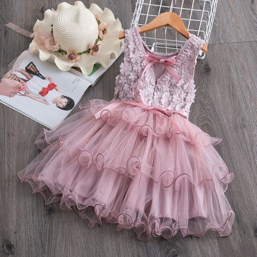 Dress Flower Girls Dress Fabric Princesses