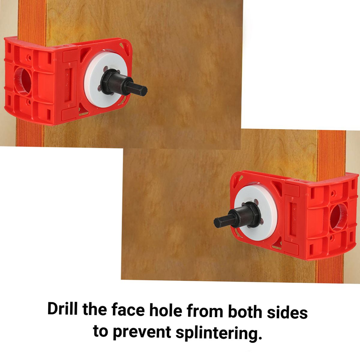 Lock Installation Kit With Guide Template For Wood Doors