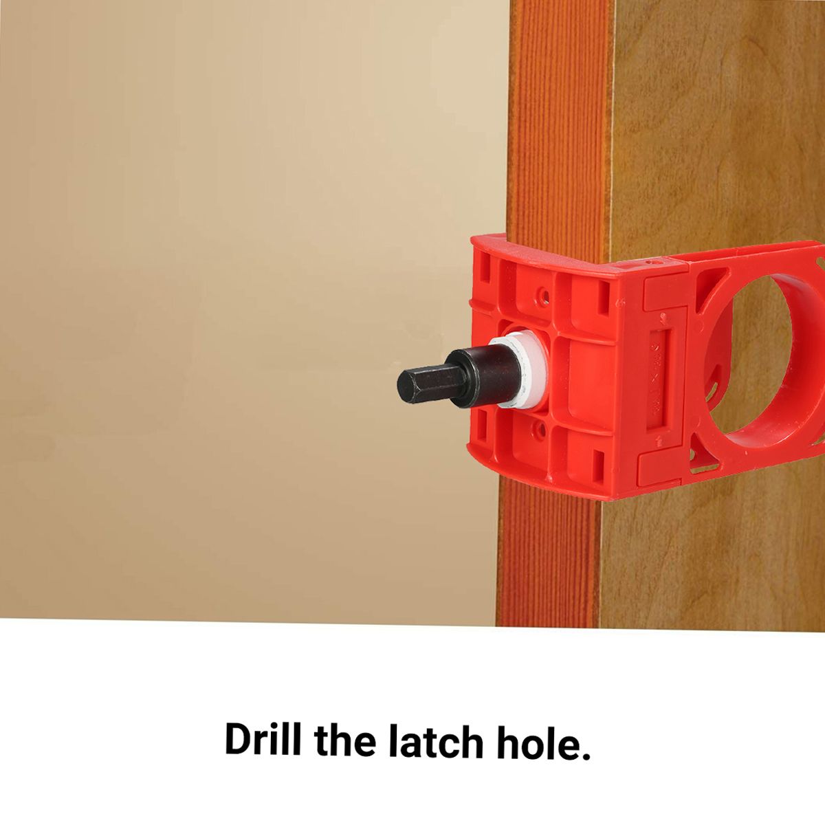Lock Installation Kit With Guide Template For Wood Doors