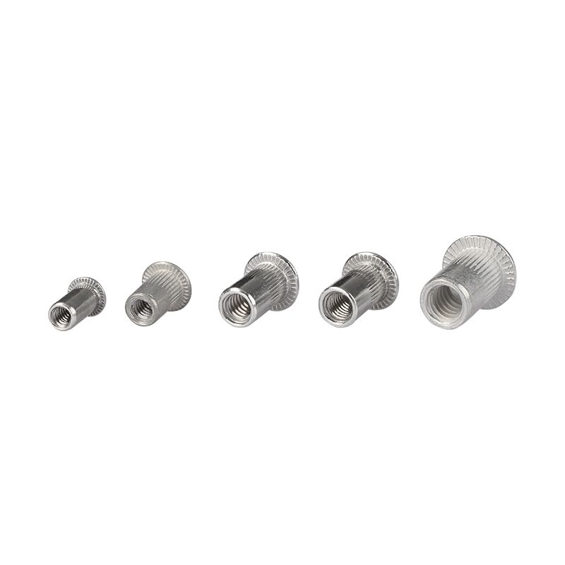 150pcs Aluminum Rivet Nuts Kit Rivnut Standard Imperial Rivet Insert Nutsert Cap Rivet Nut 1/4-20 10-32 10-24 8-32 6-32