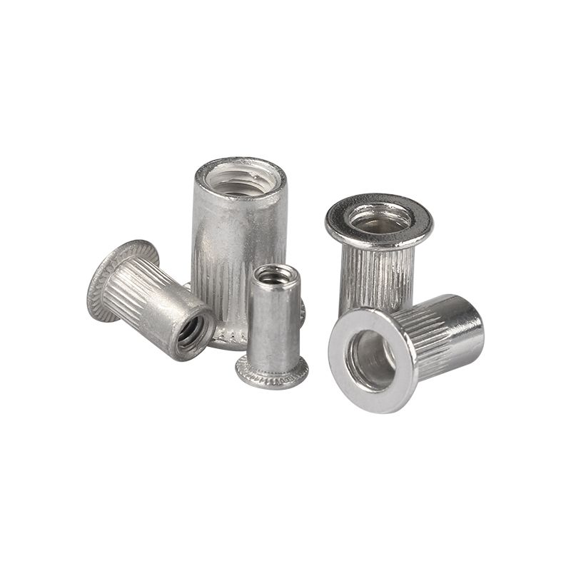 150pcs Aluminum Rivet Nuts Kit Rivnut Standard Imperial Rivet Insert Nutsert Cap Rivet Nut 1/4-20 10-32 10-24 8-32 6-32