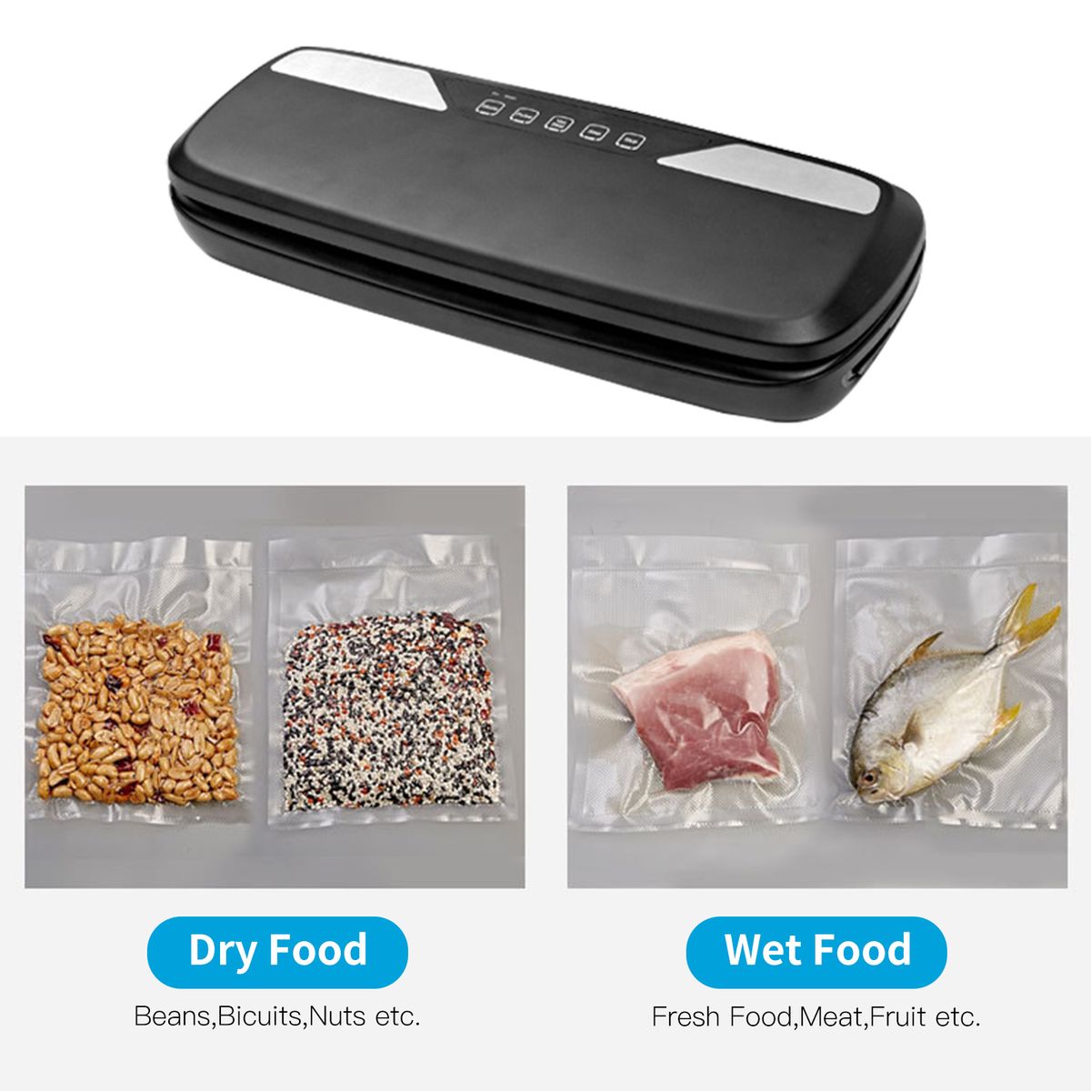 Automatic Vacuum Sealer Machine For Dry And Wet Food