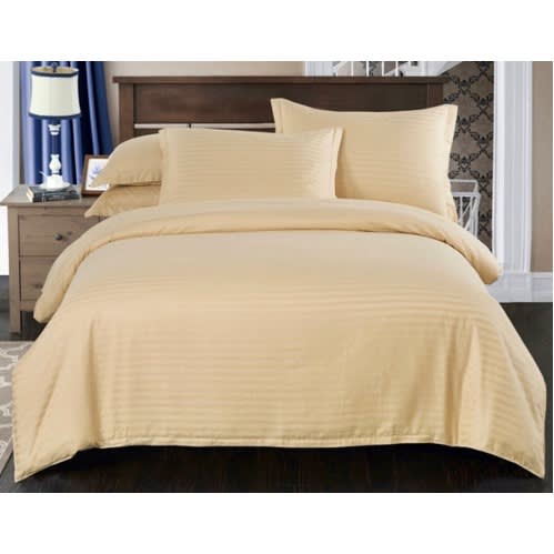 Striped Duvet Set - Cream - 200X220cm