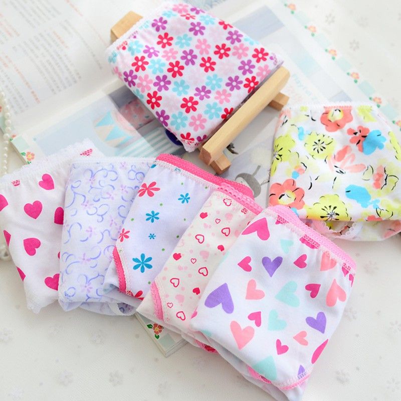 12pcs Cotton Panties Baby Girls Clothing Kids Underwear