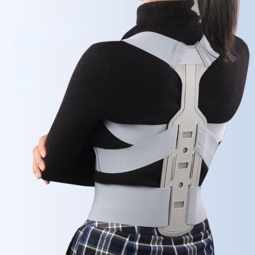 Invisible Chest Posture Corrector Scoliosis Back Brace Spine Belt Shoulder Medical Therapy Support Poor Posture Correction Belt(#Gray)
