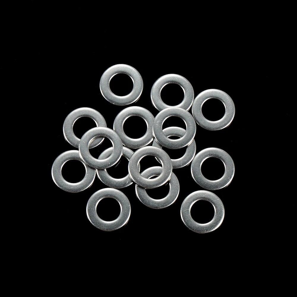 105pcs 304 Stainless Steel Assorted Washers Gasket Set O-Type Flat Sealing Ring Assortment Kit(M3 M4 M5 M6 M8 M10)