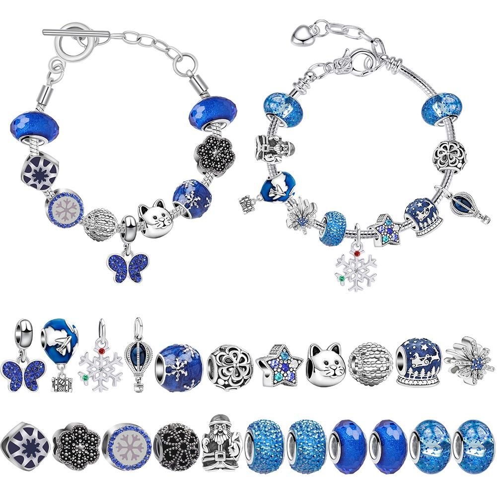 24 Days Christmas Countdown Calendar Bracelet Gift Box