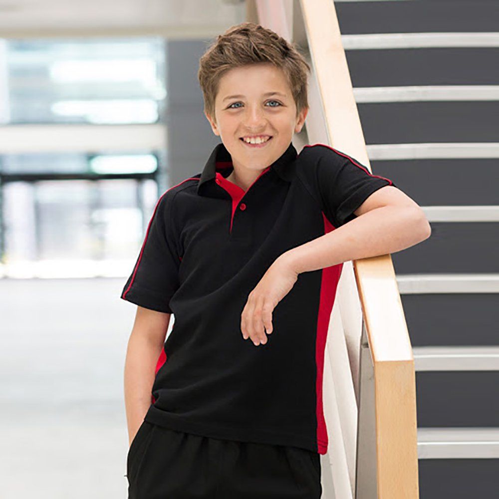 Finden & Hales Kids Short Sleeve Cotton Sport Polo Shirt