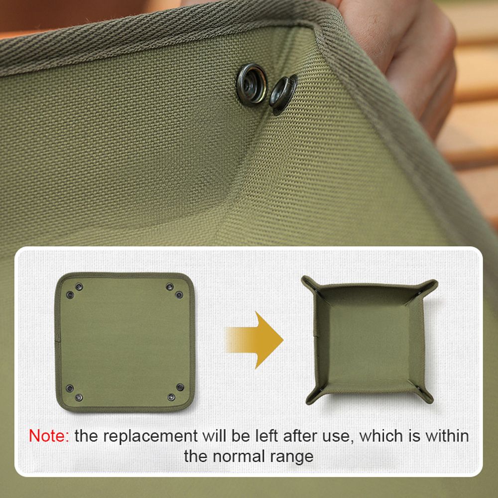 Camping Canvas Storage Tray Outdoor Desktop Keys Camera
