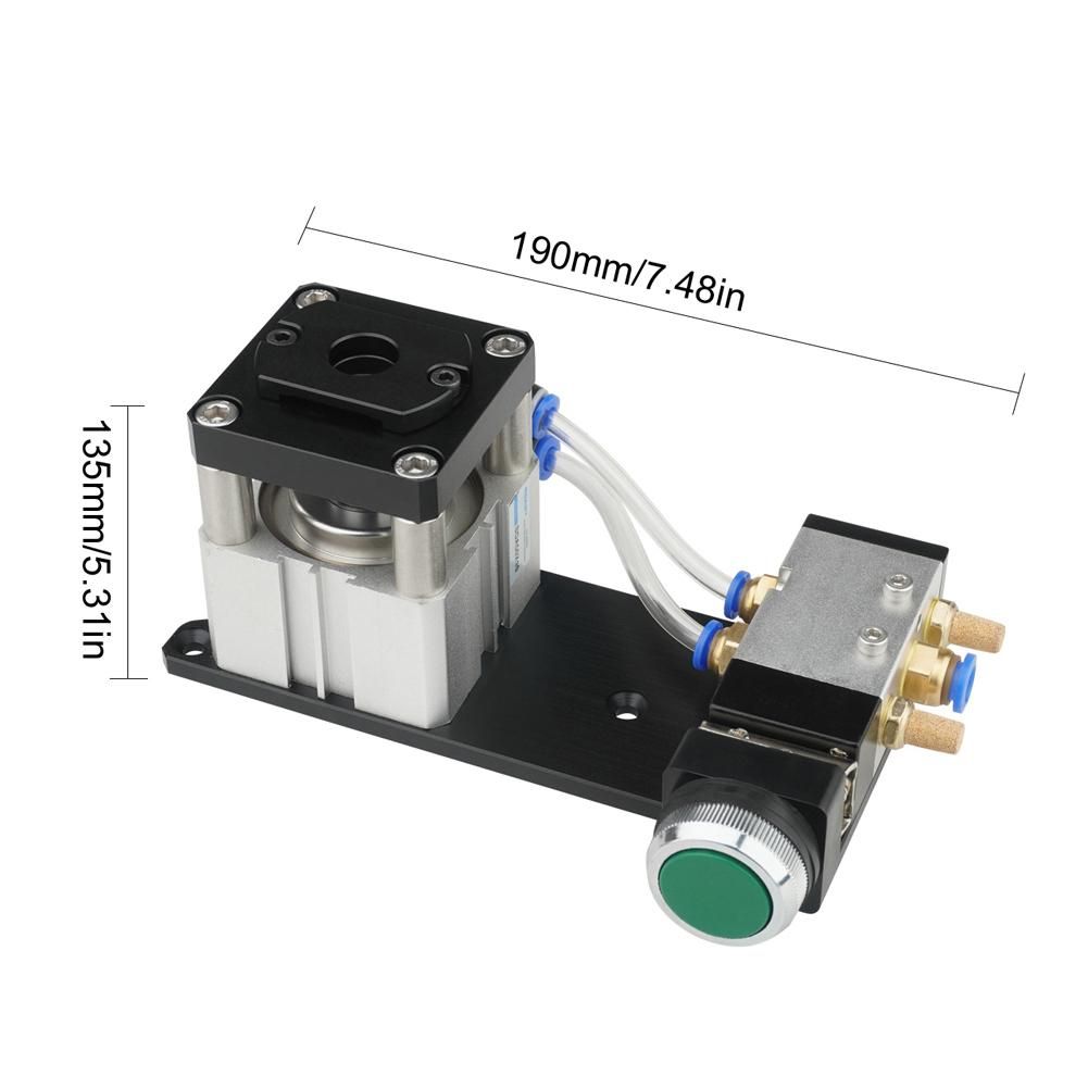 Portable Table 3 Fixed Lock Pneumatic Punching Tool 8mm Aluminum Alloy Home Household Pneumatic Punching Machine Practical DIY Woodworking Tool