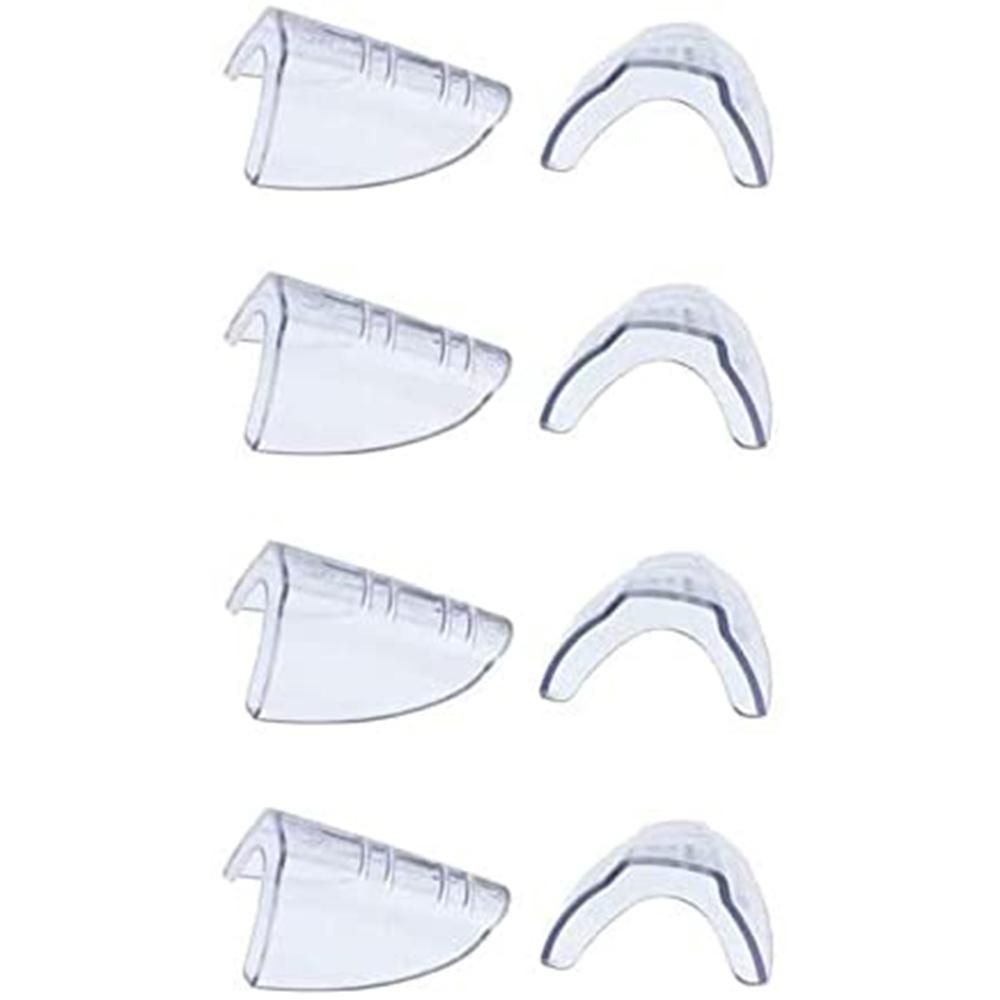 4 Pairs Eye Glasses Side Shields Slip on Clear Side Shield for Safety Glasses