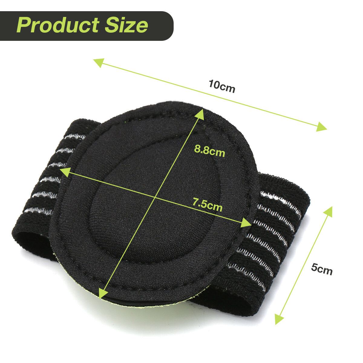 2 Pairs Compression Fasciitis Cushioned Support Sleeves